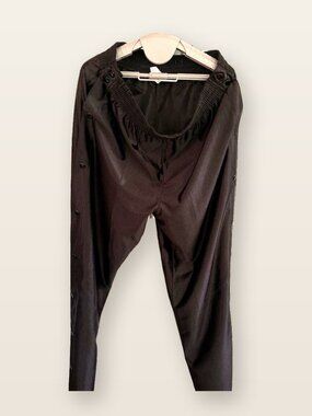 Eastboy Black Tear-Away Track Pants Women's L Basketball Warm-Up